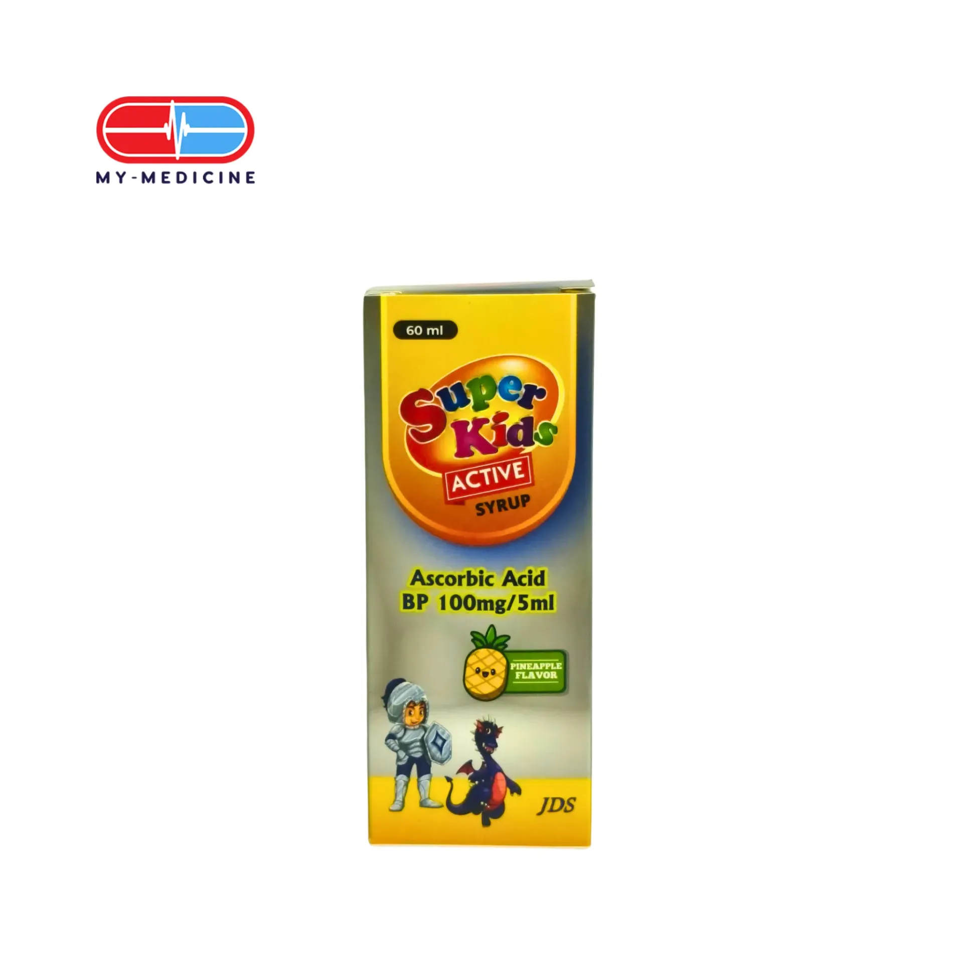 [MD110147] SuperKids Active Syrup 60ml (Pineapple Flavour)