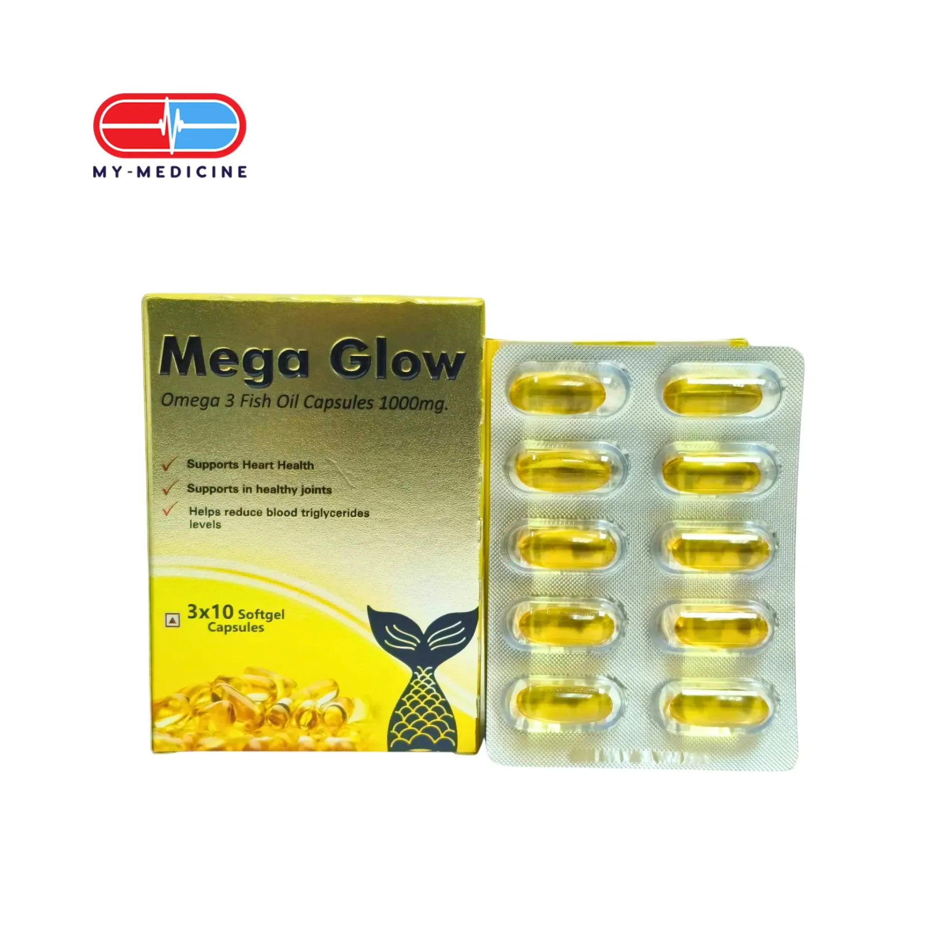 [MD131669] Mega Glow Omega 3 1000mg