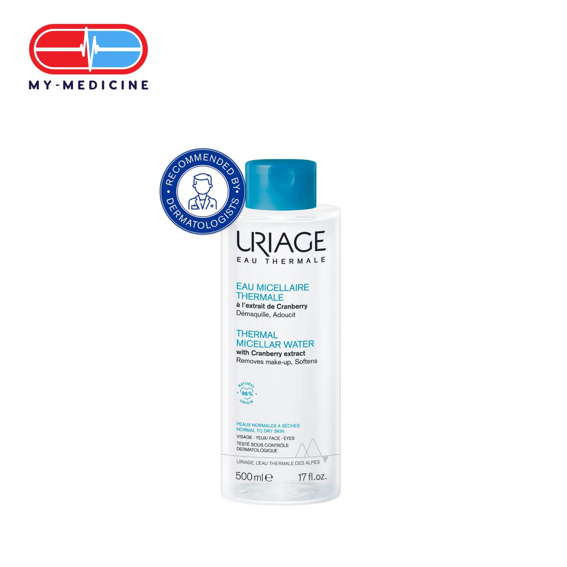 Uriage Thermal Micellar Water Normal to Dry Skin 500 ml