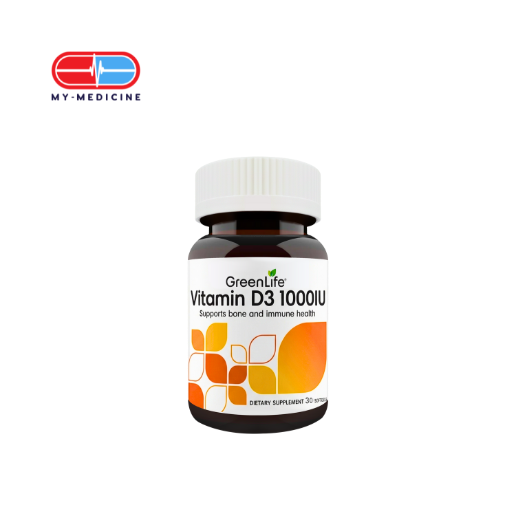 [MD130312] GreenLife Vitamin D3 1000 IU 30pcs
