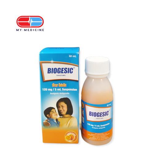 [MD110028] Biogesic Syrup 120 mg ( Exp Date- 2/27) (Orange)