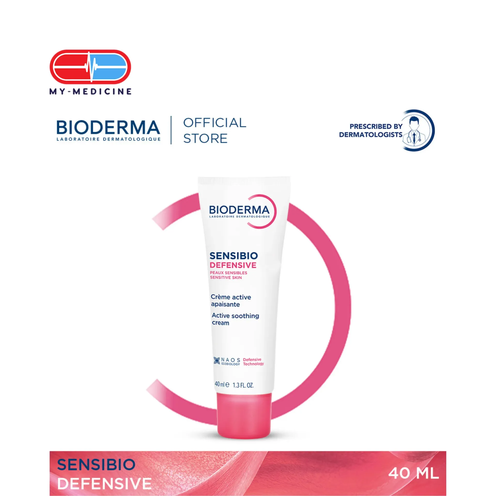 Bioderma Sensibio Defensive Soothing Moisturizer / Face Cream (Sensitive and Sensitized Skin) - 40 ml