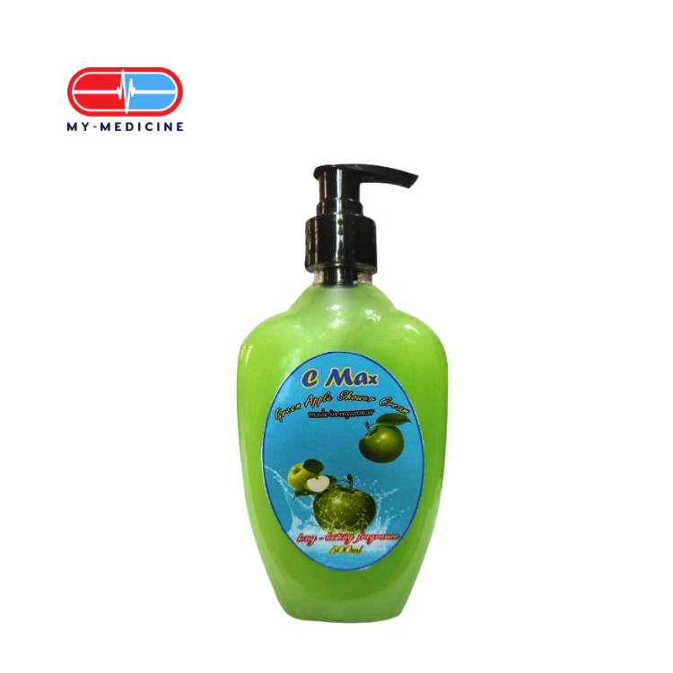 [CP040492] C Max Green Apple Shower Cream 500ml